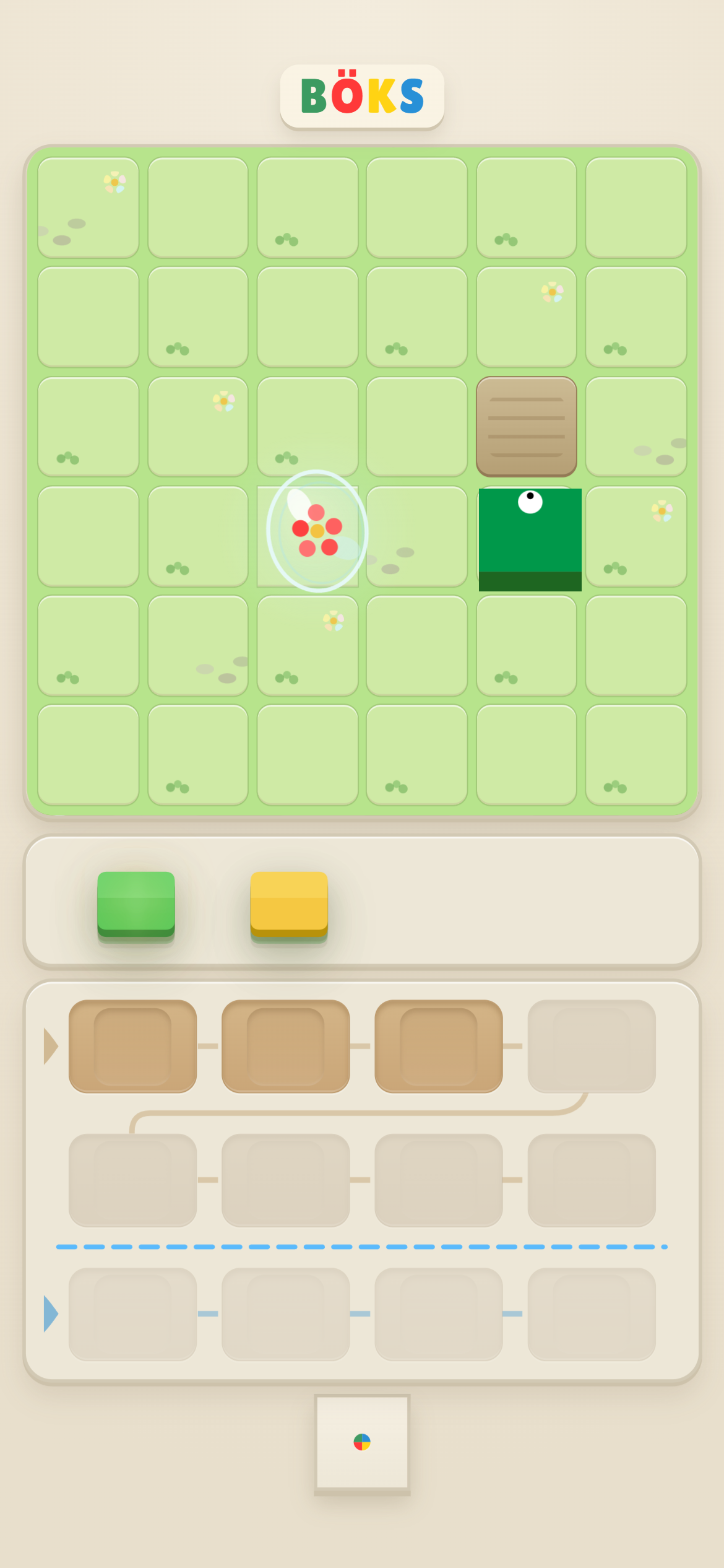 Screenshot of the BÖKS game